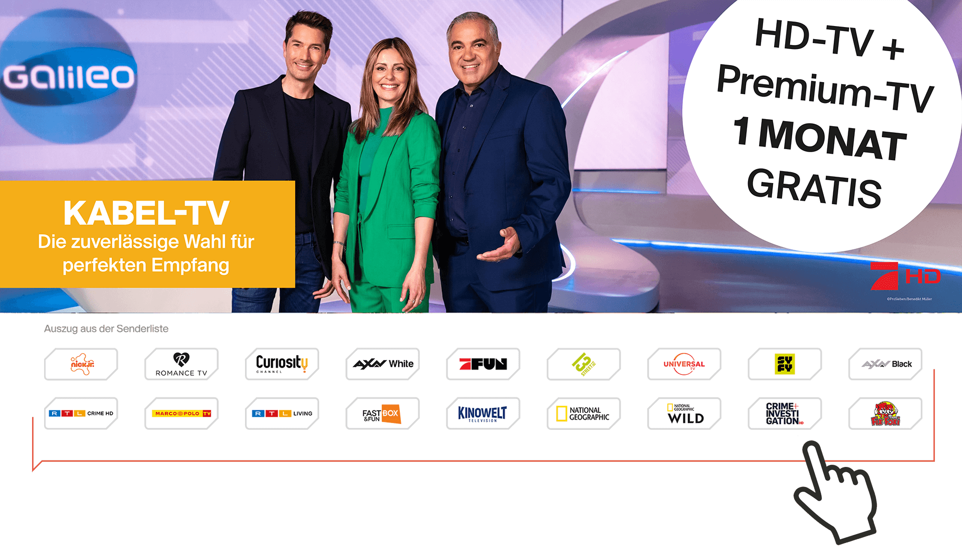 Teaserbild Premium TV, Senderliste und Ihre Vorteile, mehr Infos über den Link